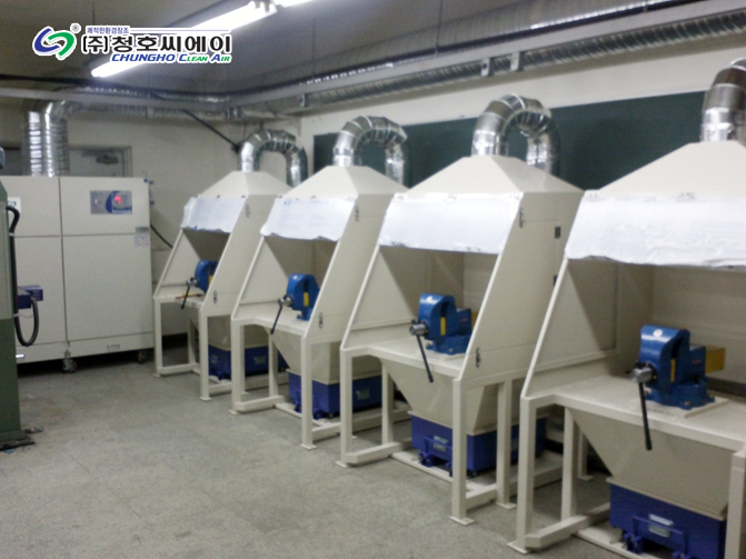MS-1000H/EL 듀크린집진기 : 공고 실습시 발생분진 집진 사진 1