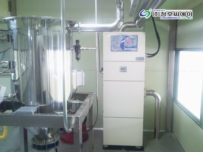 식품 원료 가공 분진, API-200/629 집진기 설치 사진 1
