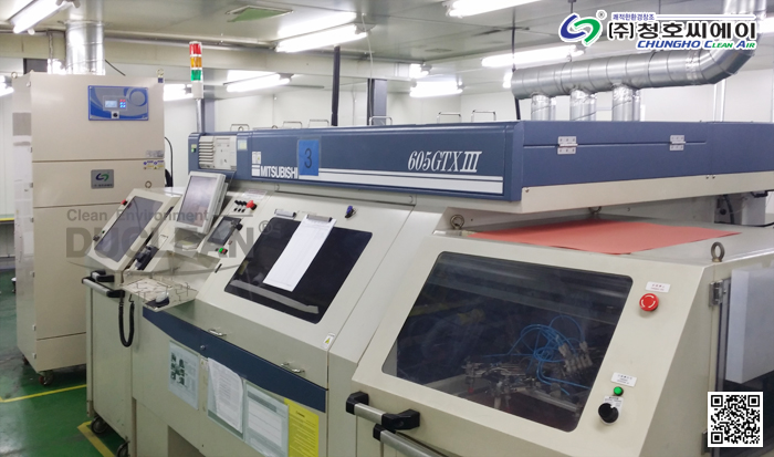 CO2 LASER 절단시 발생 흄포집 듀크린 집진기 사진 2