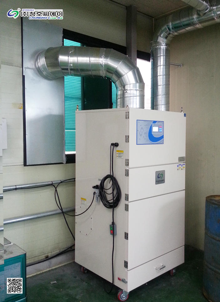 스마트폰부품 및 LED조명 가공시 발생 분진 제거 집진기 사진 1