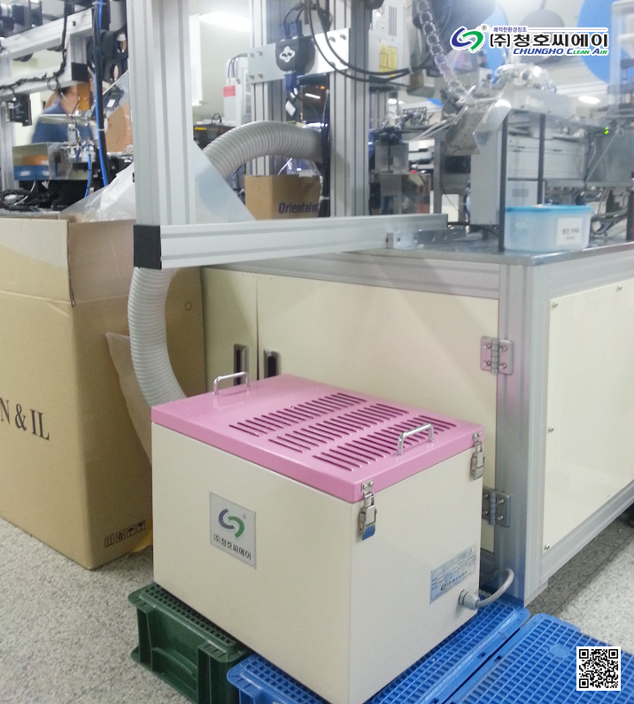전자회로 Connector 제조 및 생산공정 흄집진 사진 1