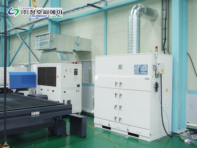 FC-1000HK 금속가공 레이저 절단시 발생 분진, 흄집진 사진 1