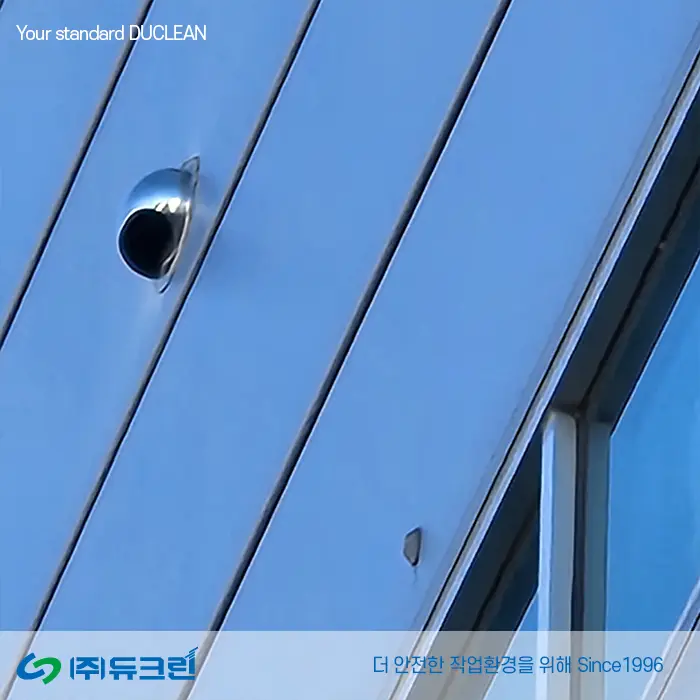 레이져 마킹기용 집진 배관 설치 사진 2