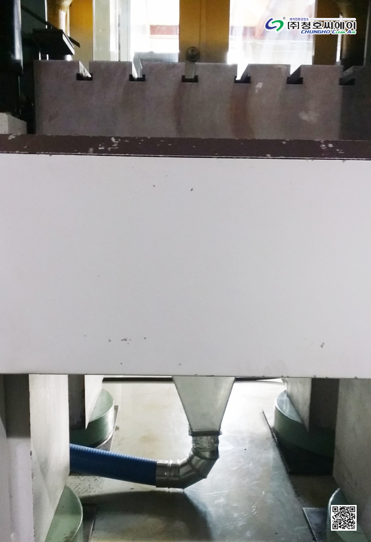 전자부품 생산 작업 공정시 발생 분진 집진기 사진 2