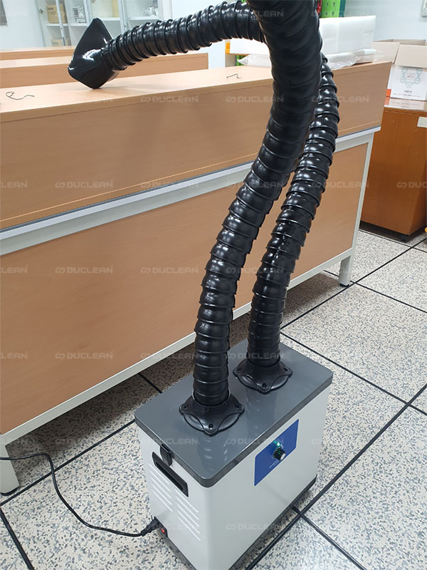 납땜 작업에서 발생하는 흄, 연기 포집用 집진기 ZF-250 설치 사진 3